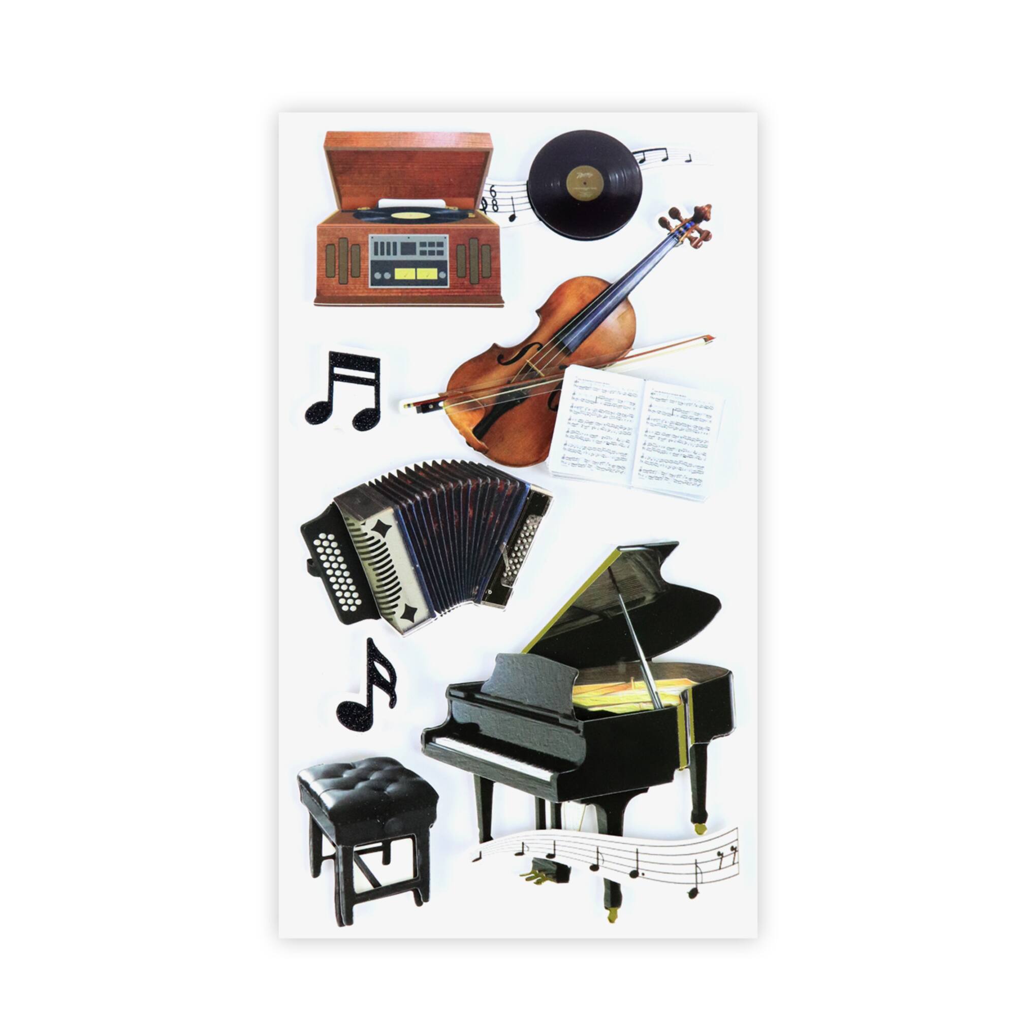 Record Player Dimensional Stickers by Recollections™